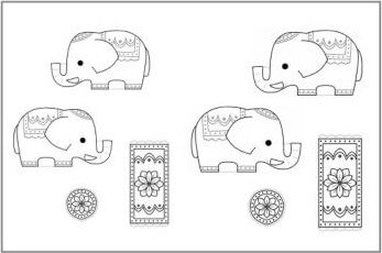 szablon słonia